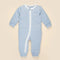 Organic Cotton Zip Growsuit | Blue Stripes by Lummi in Colour. Australian Art Prints, Gifts, Fashion and Homewares. Green Door Decor. www.greendoordecor.com.au