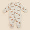 Organic Cotton Zip Growsuit | Dachshund Dog by Lummi in Colour. Australian Art Prints, Gifts, Fashion and Homewares. Green Door Decor. www.greendoordecor.com.au