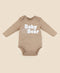 Organic Cotton Long Sleeve Bodysuit | Chenille Baby Bear by Lummi in Colour. Australian Art Prints, Gifts, Fashion and Homewares. Green Door Decor. www.greendoordecor.com.au