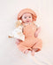 Organic Cotton Muslin Overall Romper | Clay by Lummi in Colour. Australian Art Prints, Gifts, Fashion and Homewares. Green Door Decor. www.greendoordecor.com.au