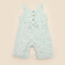 Organic Cotton Muslin Overall Romper | Daisy Green by Lummi in Colour. Australian Art Prints, Gifts, Fashion and Homewares. Green Door Decor. www.greendoordecor.com.au