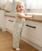 Organic Cotton Muslin Overall Romper | Daisy Green by Lummi in Colour. Australian Art Prints, Gifts, Fashion and Homewares. Green Door Decor. www.greendoordecor.com.au