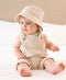 Organic Cotton Muslin Overall Romper | Oat by Lummi in Colour. Australian Art Prints, Gifts, Fashion and Homewares. Green Door Decor. www.greendoordecor.com.au