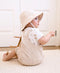 Organic Cotton Muslin Overall Romper | Oat by Lummi in Colour. Australian Art Prints, Gifts, Fashion and Homewares. Green Door Decor. www.greendoordecor.com.au