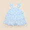 Organic Cotton Muslin Tiered Dress | Daisy Blue by Lummi in Colour. Australian Art Prints, Gifts, Fashion and Homewares. Green Door Decor. www.greendoordecor.com.au