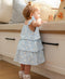 Organic Cotton Muslin Tiered Dress | Daisy Blue by Lummi in Colour. Australian Art Prints, Gifts, Fashion and Homewares. Green Door Decor. www.greendoordecor.com.au