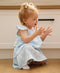 Organic Cotton Muslin Tiered Dress | Daisy Blue by Lummi in Colour. Australian Art Prints, Gifts, Fashion and Homewares. Green Door Decor. www.greendoordecor.com.au