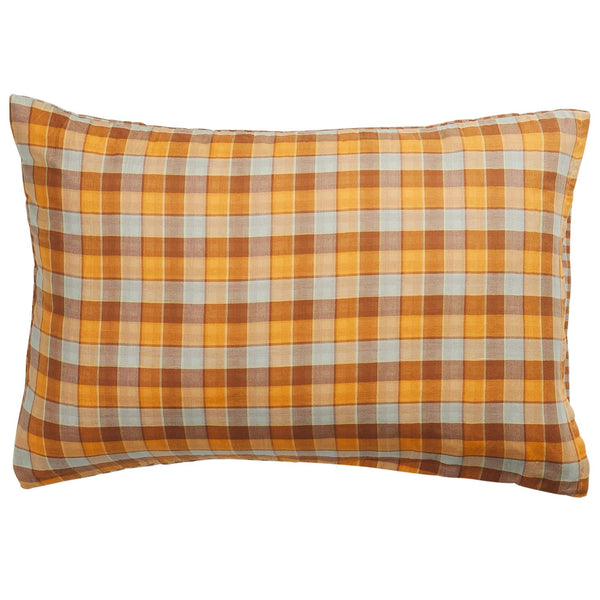 'Otis' Cotton Standard Pillowcase Set | Citrine by Sage and Clare. Australian Art Prints, Gifts, Fashion and Homewares. Green Door Decor. www.greendoordecor.com.au