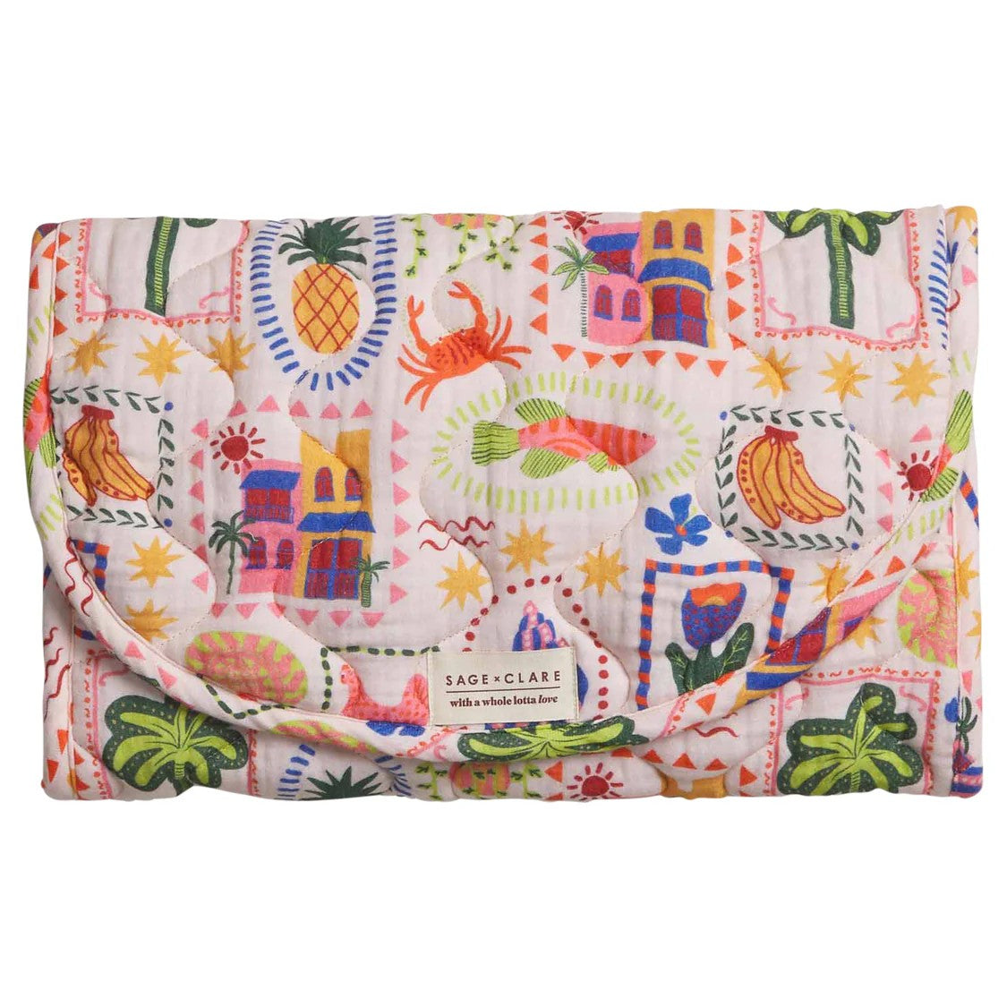 'Ottilie' Change Mat by Sage and Clare. Australian Art Prints and Homewares. Green Door Decor. www.greendoordecor.com.au