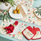 Outback Christmas Placemat Set | Beige and Red by J.Elliot Home. Australian Art Prints and Homewares. Green Door Decor. www.greendoordecor.com.au