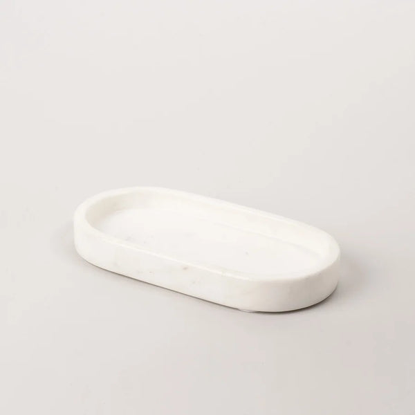 Oval Marble Tray | White by New Direction Imports. Australian Art Prints, Gifts, Fashion and Homewares. Green Door Decor. www.greendoordecor.com.au