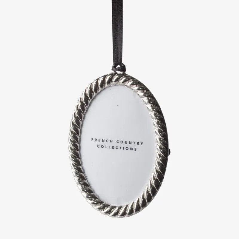 Oval Rope Design | Mini Hanging Photo Frame by French Country Collections. Australian Art Prints, Gifts, Fashion and Homewares. Green Door Decor. www.greendoordecor.com.au