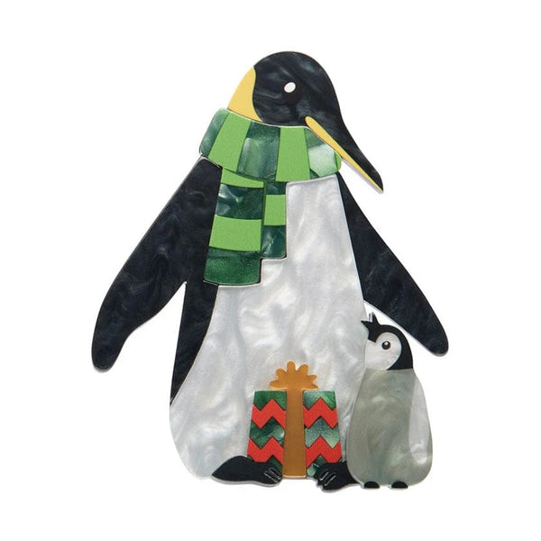 Paddy & Pip the Penguins Brooch | Erstwilder. Australian Art Prints and Homewares. Green Door Decor. www.greendoordecor.com.au
