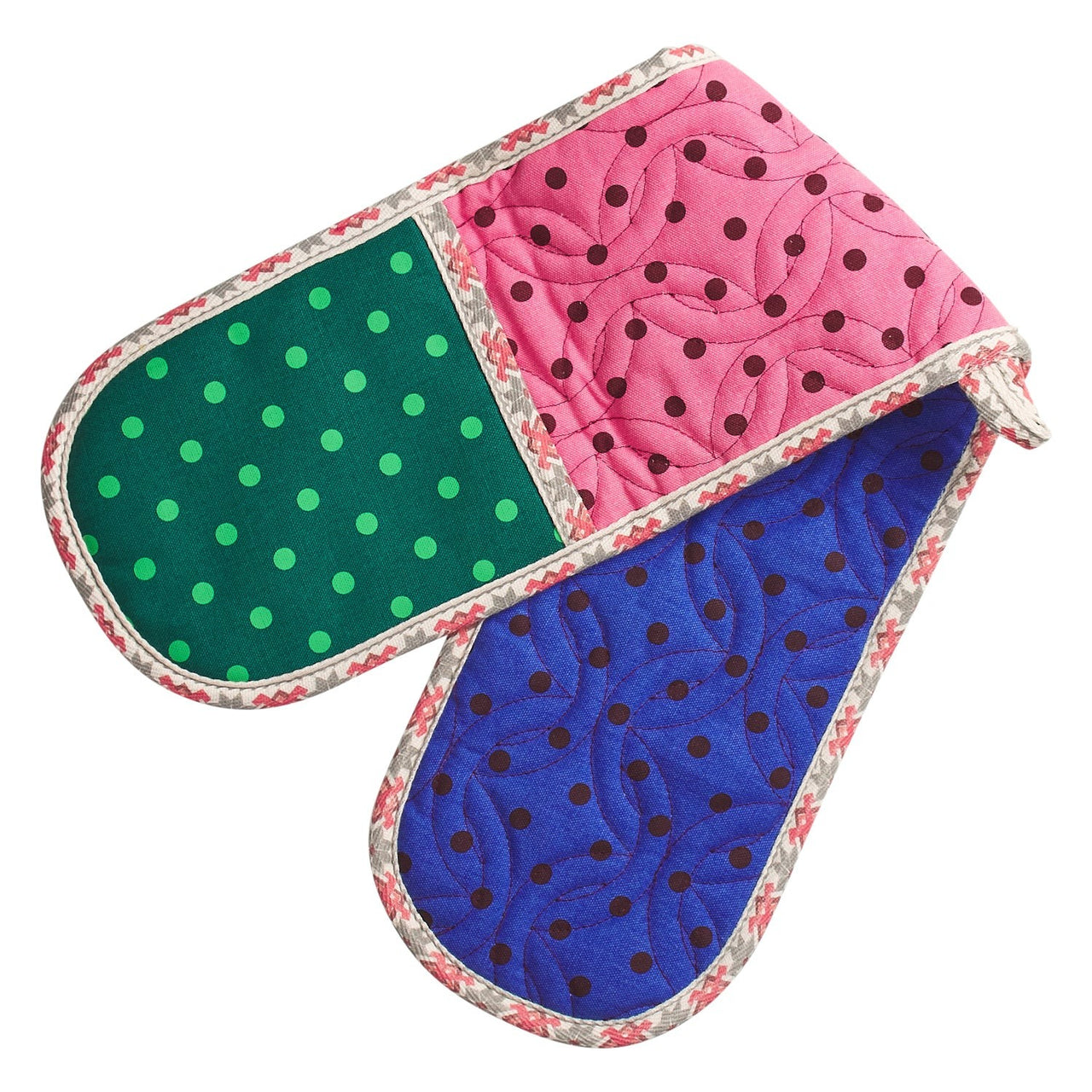 'Paige' Double Oven Mitt by Sage and Clare. Australian Art Prints, Gifts, Fashion and Homewares. Green Door Decor. www.greendoordecor.com.au