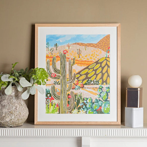 Paint By Numbers | Cactus Valley by Journey Of Something. Australian Art Prints and Homewares. Green Door Decor. www.greendoordecor.com.au