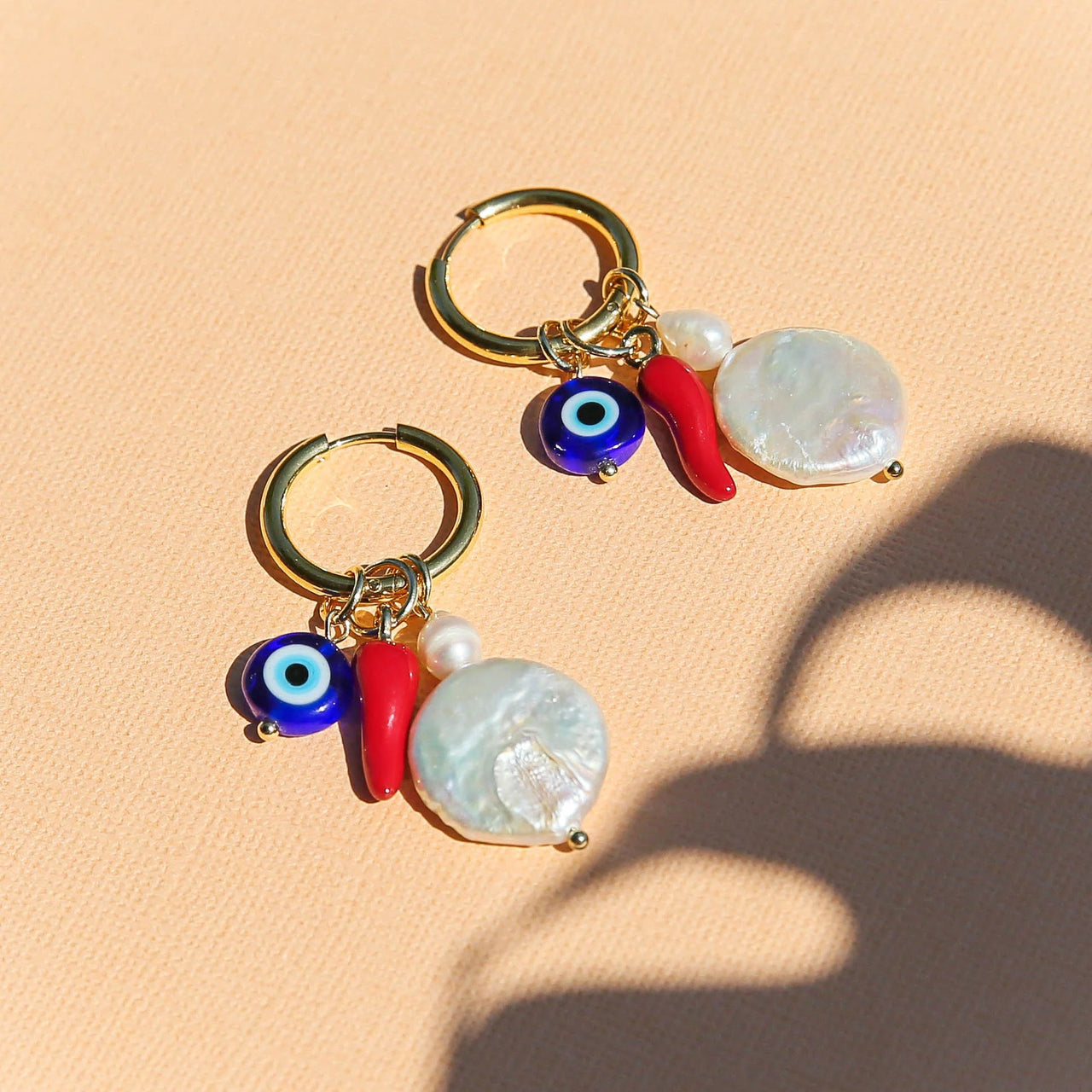 'Palermo' Huggie Hoops by Kingston Jewellery. Australian Art Prints, Fashion and Homewares. Green Door Decor. www.greendoordecor.com.au