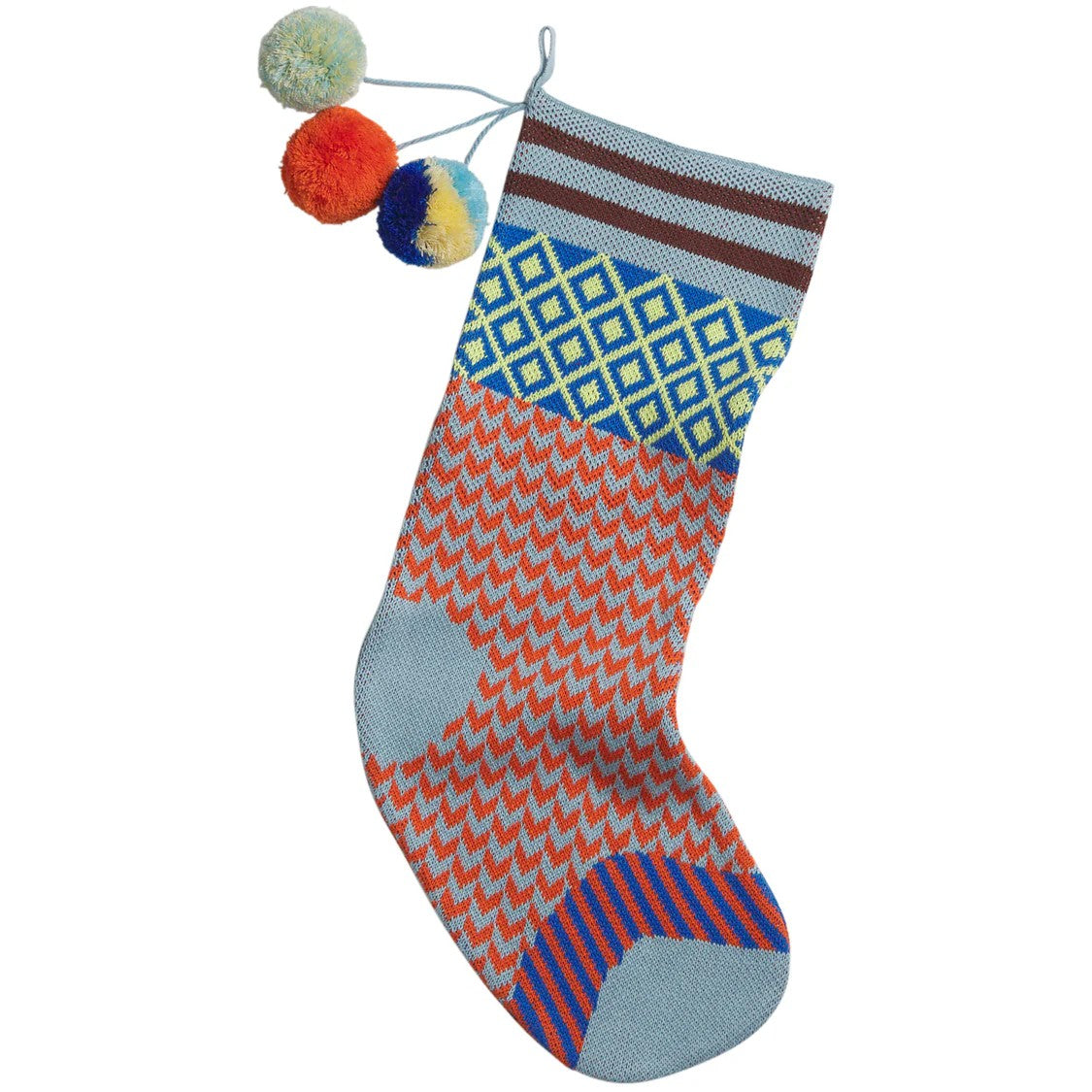 'Palmina' Knitted Stocking | Cerulean by Sage & Clare. Australian Art Prints and Homewares. Green Door Decor. www.greendoordecor.com.au