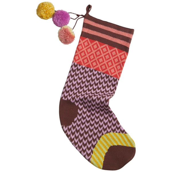 'Palmina' Knitted Stocking | Orchid by Sage & Clare. Australian Art Prints and Homewares. Green Door Decor. www.greendoordecor.com.au