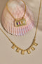 'Paradigm' Gold Necklace by ToniMay. Australian Art Prints, Gifts, Fashion and Homewares. Green Door Decor. www.greendoordecor.com.au