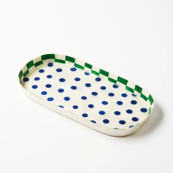 'Paradis' Blue Spot Tray by Jones and Co. Australian Art Prints, Fashion and Homewares. Green Door Decor. www.greendoordecor.com.au