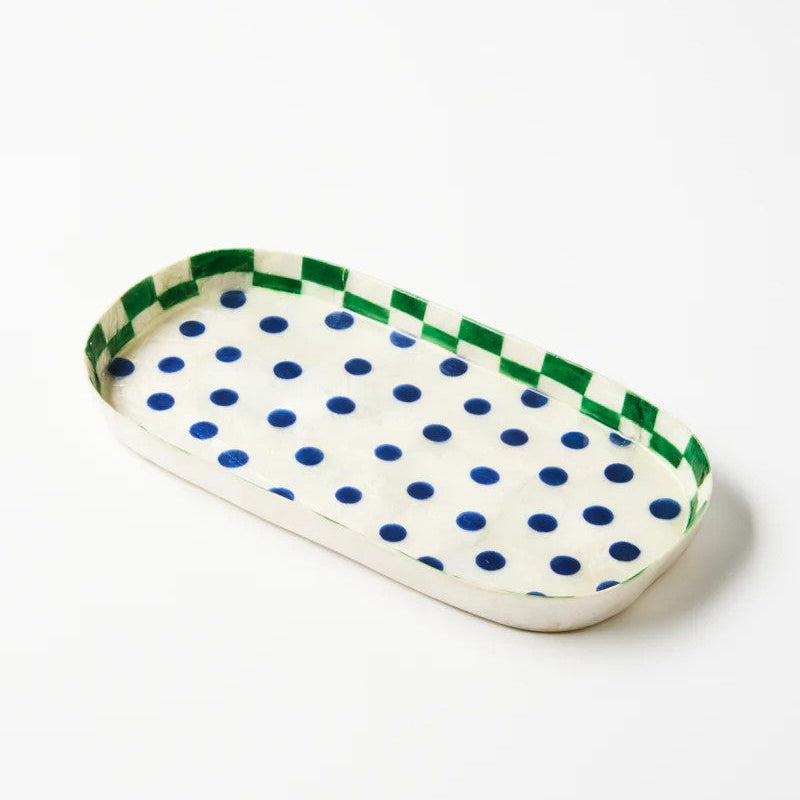 'Paradis' Blue Spot Tray by Jones and Co. Australian Art Prints, Fashion and Homewares. Green Door Decor. www.greendoordecor.com.au