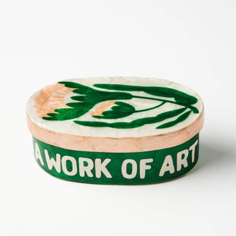 'Paradis' Green Large Box by Jones and Co. Australian Art Prints, Fashion and Homewares. Green Door Decor. www.greendoordecor.com.au