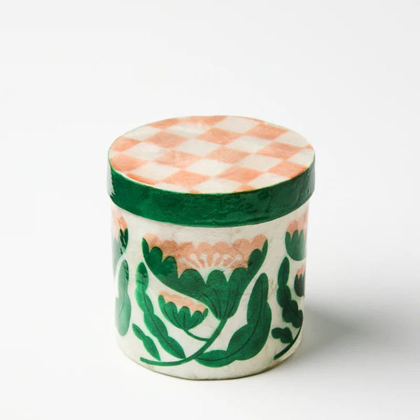 'Paradis' Pink Medium Box by Jones and Co. Australian Art Prints, Fashion and Homewares. Green Door Decor. www.greendoordecor.com.au