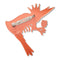 Pascal the King Prawn Brooch | Erstwilder. Australian Art Prints, Gifts, Fashion and Homewares. Green Door Decor. www.greendoordecor.com.au