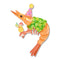 Pascal the Party Prawn Brooch | Erstwilder. Australian Art Prints, Gifts, Fashion and Homewares. Green Door Decor. www.greendoordecor.com.au