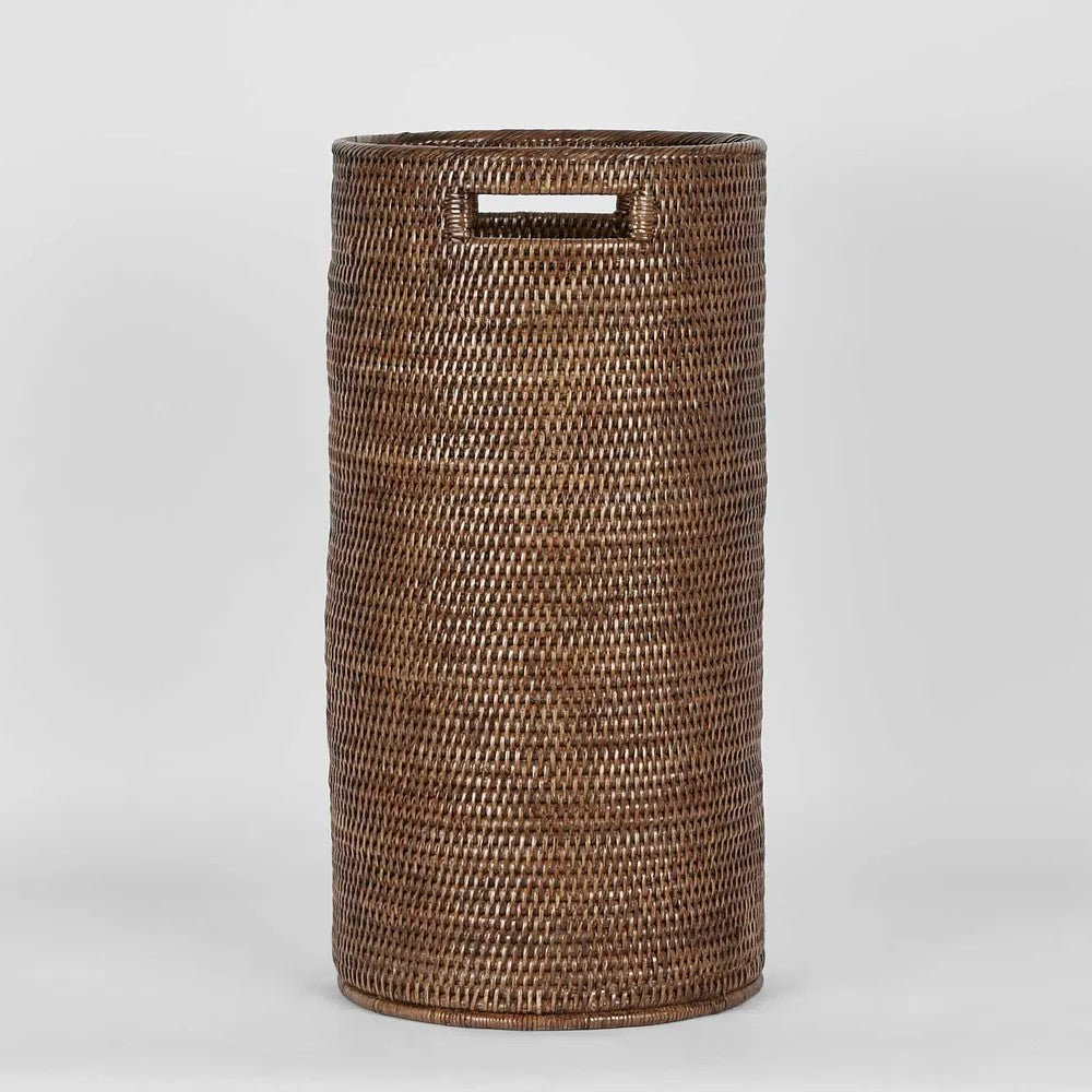 Paume Rattan Umbrella Stand | Antique Brown by Florabelle Living. Australian Art Prints and Homewares. Green Door Decor. www.greendoordecor.com.au