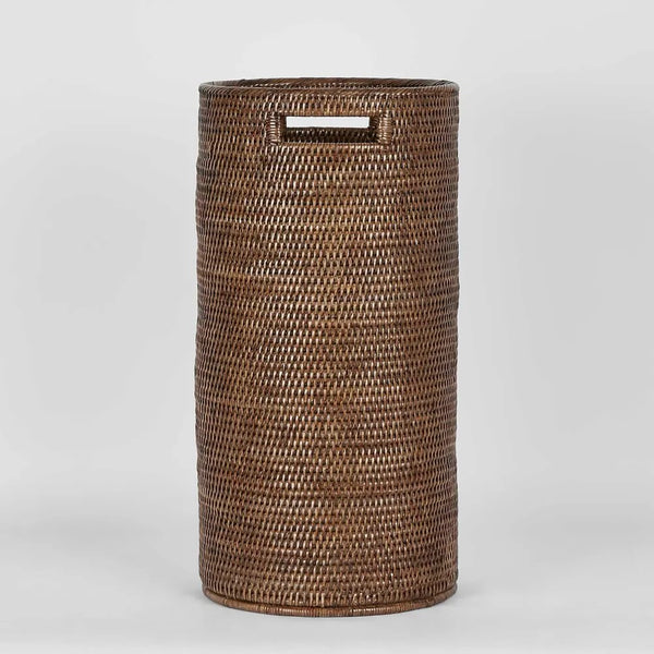 Paume Rattan Umbrella Stand | Antique Brown by Florabelle Living. Australian Art Prints and Homewares. Green Door Decor. www.greendoordecor.com.au