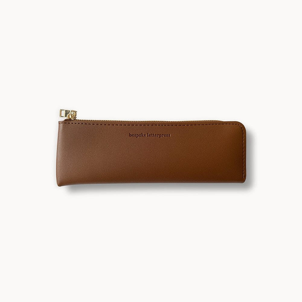 Pencil Case Slim | Espresso by Bespoke Letterpress. Australian Art Prints and Homewares. Green Door Decor. www.greendoordecor.com.au