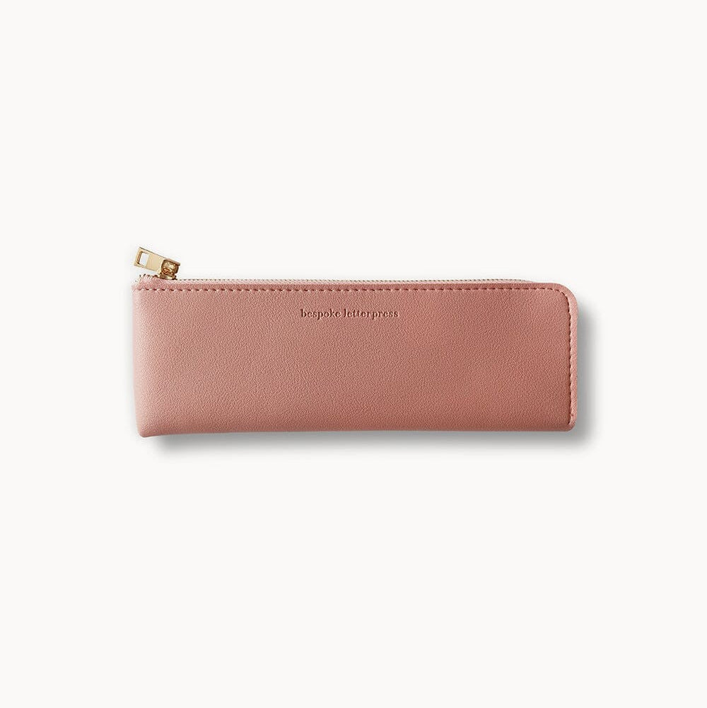 Pencil Case Slim | Tea Rose by Bespoke Letterpress. Australian Art Prints and Homewares. Green Door Decor. www.greendoordecor.com.au