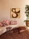 Linen Cushion (60cm) | Penny Pink by Bonnie and Neil. Australian Art Prints, Gifts, Fashion and Homewares. Green Door Decor. www.greendoordecor.com.au