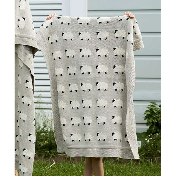 Petite | Counting Sheep Throw by French Country Collections. Australian Art Prints, Fashion and Homewares. Green Door Decor. www.greendoordecor.com.au