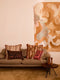 Linen Cushion (40x30cm) | Petra Coral by Bonnie and Neil. Australian Art Prints, Gifts, Fashion and Homewares. Green Door Decor. www.greendoordecor.com.au