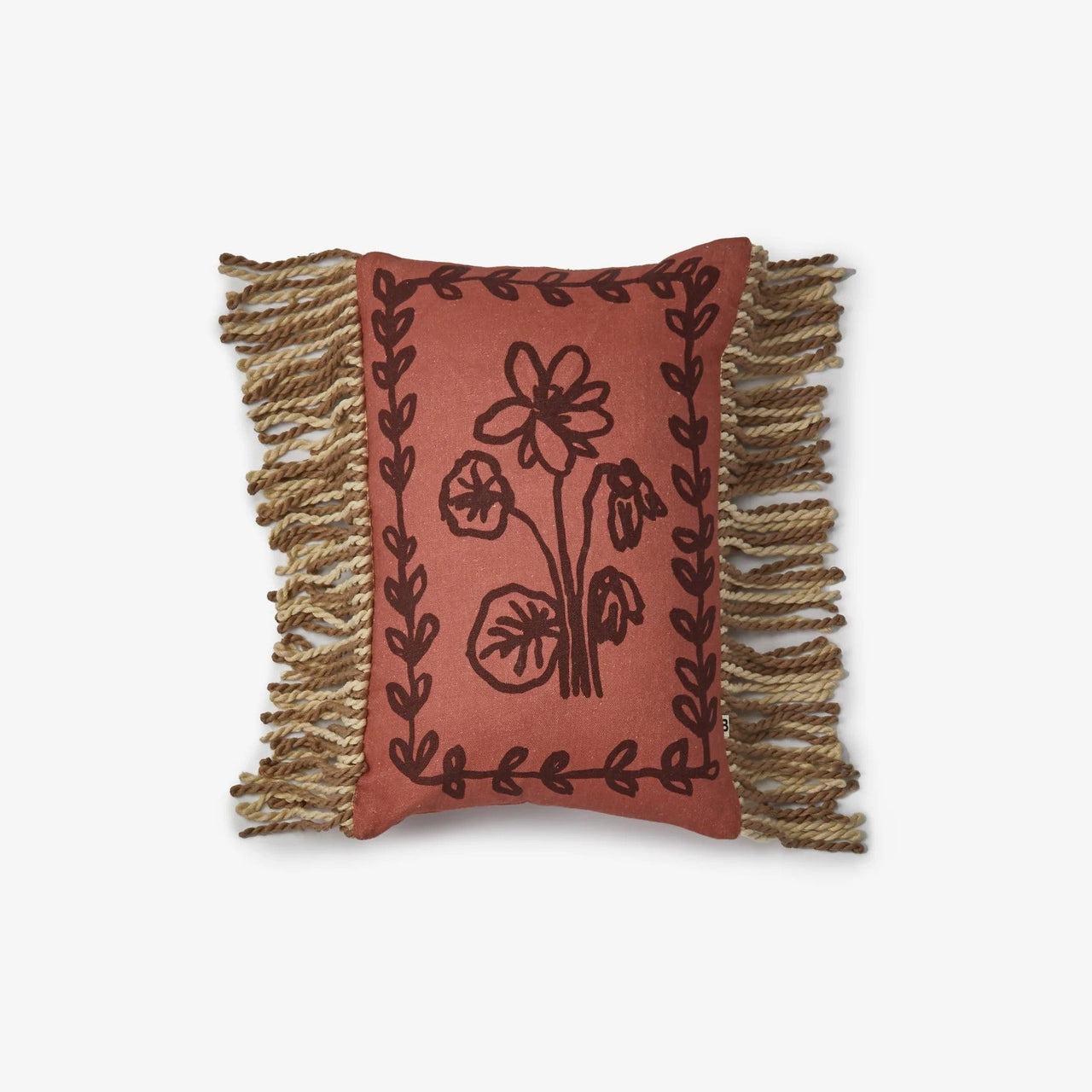 Linen Cushion (40x30cm) | Petra Coral by Bonnie and Neil. Australian Art Prints, Gifts, Fashion and Homewares. Green Door Decor. www.greendoordecor.com.au