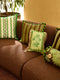 Linen Cushion (40x30cm) | Petra Green. Australian Art Prints, Gifts, Fashion and Homewares. Green Door Decor. www.greendoordecor.com.au