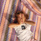 Holiday Picnic Mat | Carnival Stripe by Kollab. Australian Art Prints, Gifts, Fashion and Homewares. Green Door Decor. www.greendoordecor.com.au