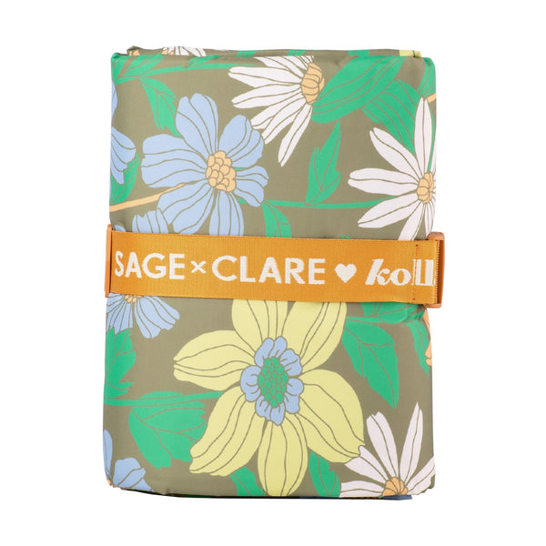 Sage & Clare x Kollab | Picnic Mat | Floria by Kollab. Australian Art Prints and Homewares. Green Door Decor. www.greendoordecor.com.au