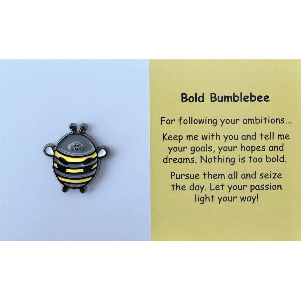 Bold Bumblebee | Mental Wellbeing Keyring by Little Joys by Amelie. Australian Art Prints and Homewares. Green Door Decor. www.greendoordecor.com.au