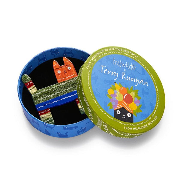 Piñata Cat Brooch | Erstwilder x Terry Runyan