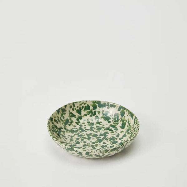 'Pinchos' Green Splatter Bowl by Jones and Co. Australian Art Prints and Homewares. Green Door Decor. www.greendoordecor.com.au