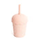 Mini Smoothie Cup & Straw (200ml) | Pink Daisy by Chino Club. Australian Art Prints and Homewares. Green Door Decor. www.greendoordecor.com.au