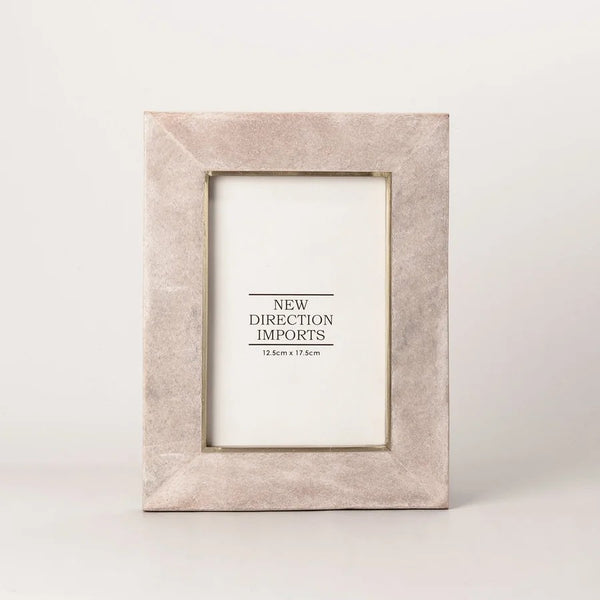 Pink Marble/Brass Photo Frame | 5 x 7" by New Direction Imports. Australian Art Prints, Gifts, Fashion and Homewares. Green Door Decor. www.greendoordecor.com.au