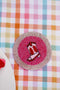 Pink Pony Club Beaded Coaster by Mink & Me. Australian Art Prints and Homewares. Green Door Decor. www.greendoordecor.com.au