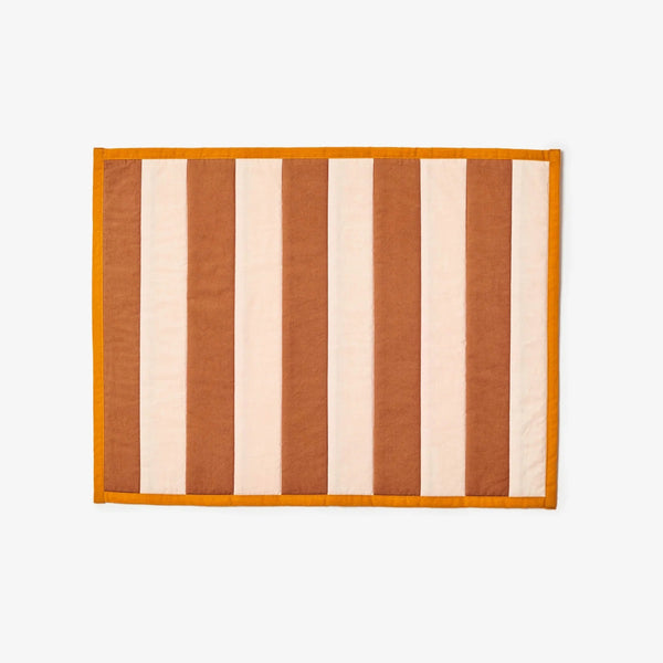 Placemats (set of 4) | Stripe Brown by Bonnie and Neil. Australian Art Prints and Homewares. Green Door Decor. www.greendoordecor.com.au