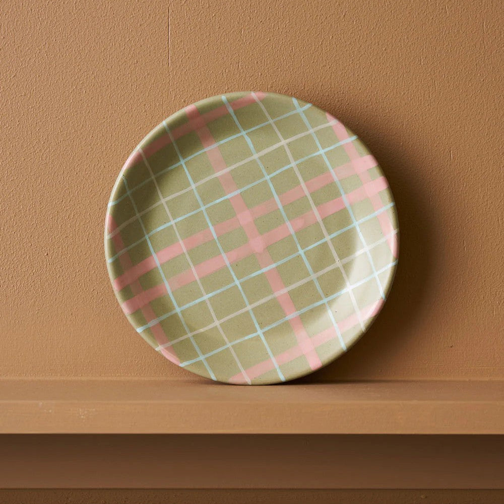 Plate - Sage & Blush | Cat's Pyjamas by Robert Gordon Australia. Australian Art Prints and Homewares. Green Door Decor. www.greendoordecor.com.au