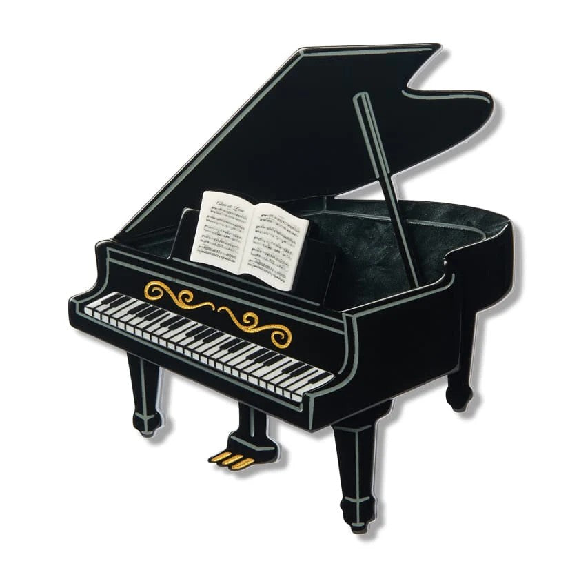 Play It Again Brooch | Erstwilder. Australian Art Prints, Gifts, Fashion and Homewares. Green Door Decor. www.greendoordecor.com.au