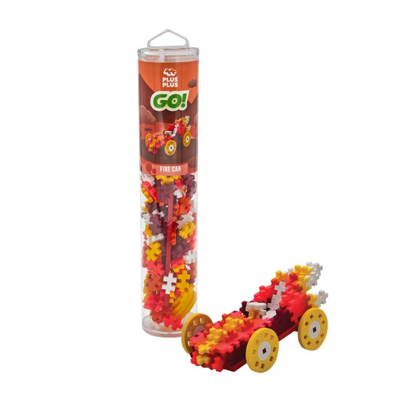 Fire Car | 200 pack Tube | Plus-Plus. Australian Art Prints, Gifts, Fashion and Homewares. Green Door Decor. www.greendoordecor.com.au